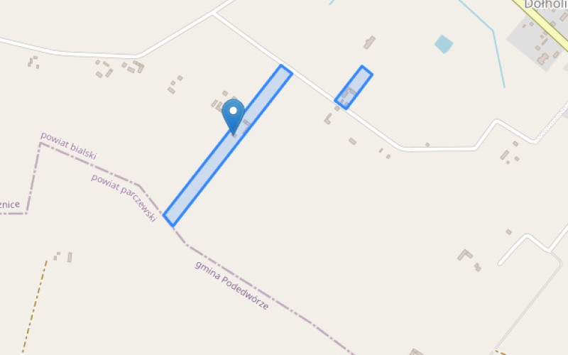 Dom w miejscowości Dołholiska, Dołholiska (lubelskie). Działki numer: 170, 141. Domy. Dołholiska, 21-580, Dołholiska, (woj. lubelskie)