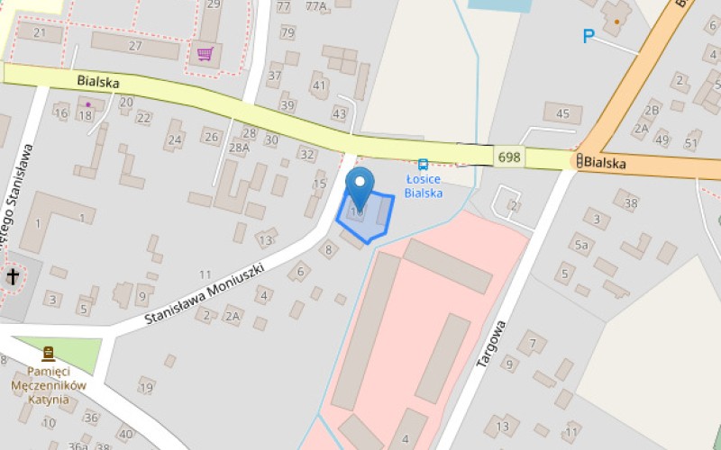 Dom w miejscowości Łosice, Stanisława Moniuszki 10 (mazowieckie). Działki numer: 587/2, 585/6. Domy. Stanisława Moniuszki 10, 08-200, Łosice, (woj. mazowieckie)