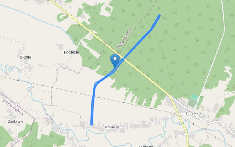 Grunt w miejscowości Ocieka, Ocieka (podkarpackie). Działki numer: 1296/1, 1347, 1296/2, 1478/2, 1552/2, 1284. Działki i grunty. Ocieka, 39-104, Ocieka, (woj. podkarpackie)