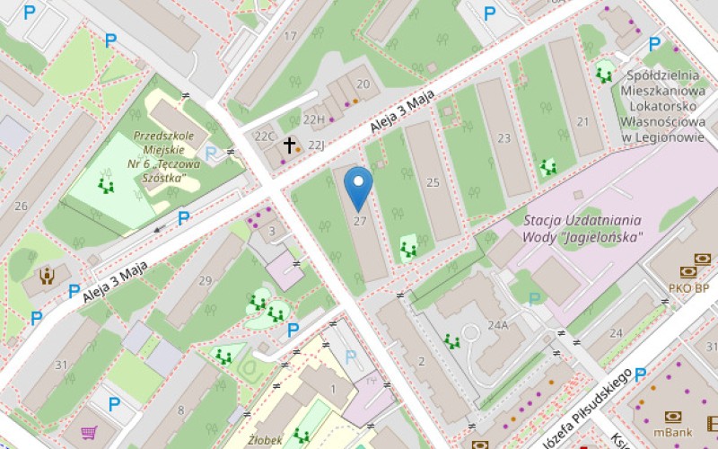 Mieszkanie w miejscowości Legionowo, Aleja 3 Maja 27/68 (mazowieckie). Mieszkania. Aleja 3 Maja 27/68, 05-120, Legionowo, (woj. mazowieckie)