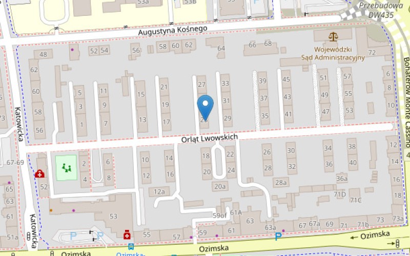Mieszkanie w miejscowości Opole, Orląt Lwowskich 23/6 (opolskie). Mieszkania. Orląt Lwowskich 23/6, 45-371, Opole, (woj. opolskie)