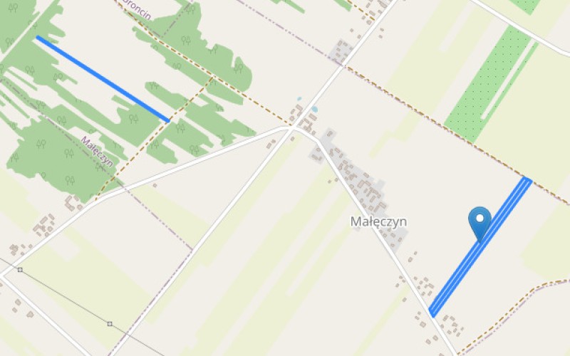 Grunt w miejscowości Małęczyn, Małęczyn (mazowieckie). Działki numer: 259/2, 258/2, 90. Działki i grunty. Małęczyn, 26-902, Małęczyn, (woj. mazowieckie)