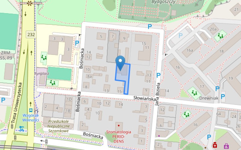 Dom w miejscowości Bydgoszcz, Słowiańska 15A (kujawsko-pomorskie). Działka numer: 16/2. Domy. Słowiańska 15A, 85-163, Bydgoszcz, (woj. kujawsko-pomorskie)