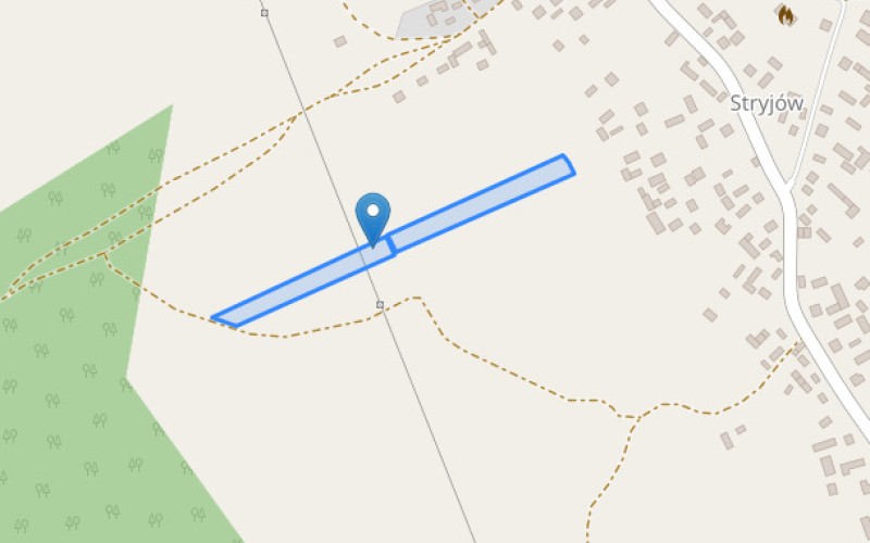 Grunt w miejscowości Stryjów, Stryjów (lubelskie). Działki numer: 495, 496. Działki i grunty. Stryjów, 22-375, Stryjów, (woj. lubelskie)