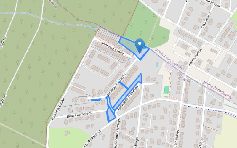 Grunt w miejscowości Gliwice, Gliwice (śląskie). Działki numer: 15/36, 15/45, 15/58, 15/60, 15/62, 15/63, 15/64, 15/59. Działki i grunty. Gliwice, 44-105, Gliwice, (woj. śląskie)