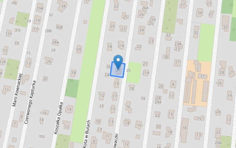 Dom w miejscowości Dziekanów Leśny, Kaczki Dziwaczki 21 (mazowieckie). Działka numer: 107/12. Domy. Kaczki Dziwaczki 21, 05-092, Dziekanów Leśny, (woj. mazowieckie)