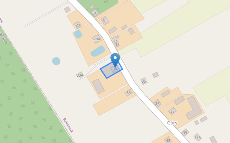 Dom w miejscowości Bakaniuk, Bakaniuk 34 (podlaskie). Działka numer: 222. Domy. Bakaniuk 34, 16-420, Bakaniuk, (woj. podlaskie)