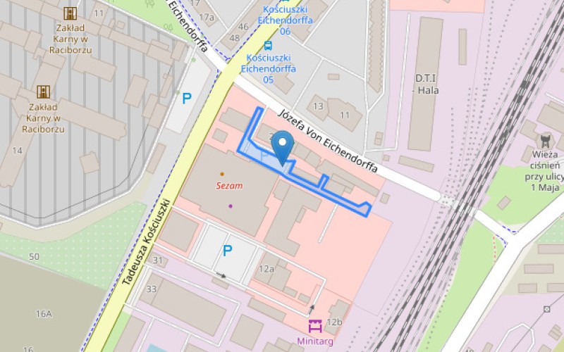 Grunt w miejscowości Racibórz, Racibórz (śląskie). Działka numer: 3429/122. Działki i grunty. Racibórz, 47-400, Racibórz, (woj. śląskie)