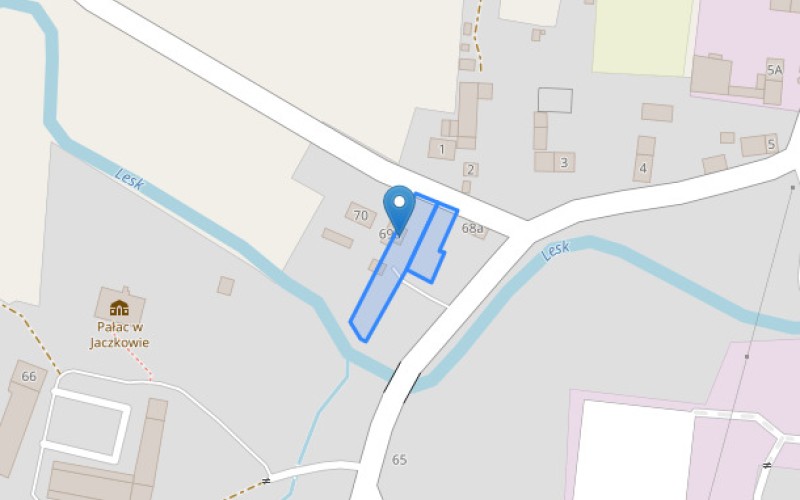 Dom w miejscowości Jaczków, Jaczków 69/2 (dolnośląskie). Działki numer: 234/10, 234/11. Domy. Jaczków 69/2, 58-373, Jaczków, (woj. dolnośląskie)