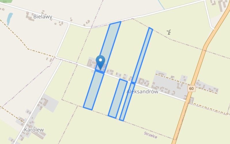 Nieruchomość w miejscowości Aleksandrów, Aleksandrów (łódzkie). Inne. Aleksandrów, 99-307, Aleksandrów, (woj. łódzkie)