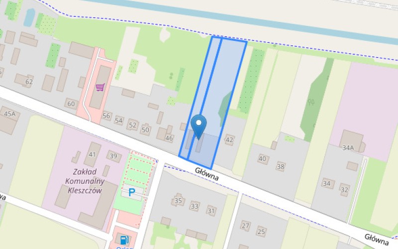 Nieruchomość komercyjna w miejscowości Kleszczów, Główna 44 (łódzkie). Nieruchomości komercyjne. Główna 44, 97-410, Kleszczów, (woj. łódzkie)