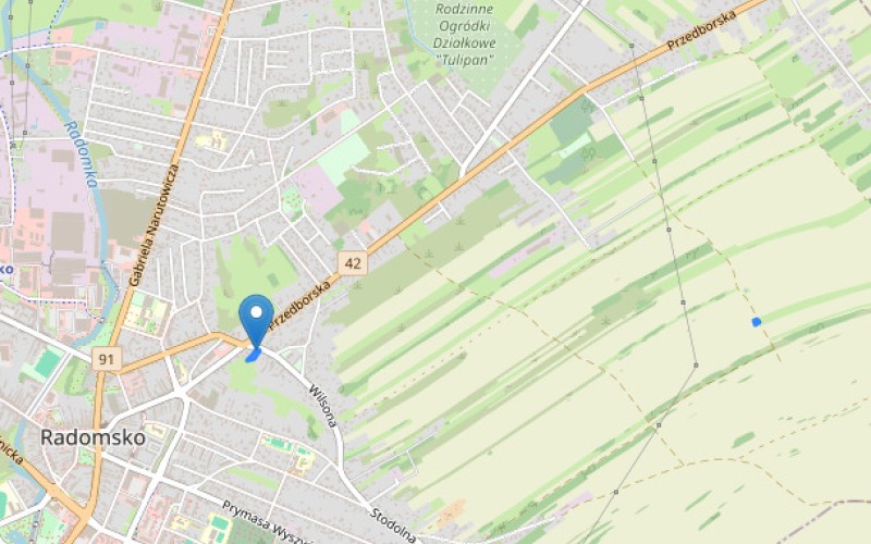 Dom w miejscowości Radomsko, Wilsona 2 (łódzkie). Działki numer: 34/1, 16. Domy. Wilsona 2, 97-500, Radomsko, (woj. łódzkie)