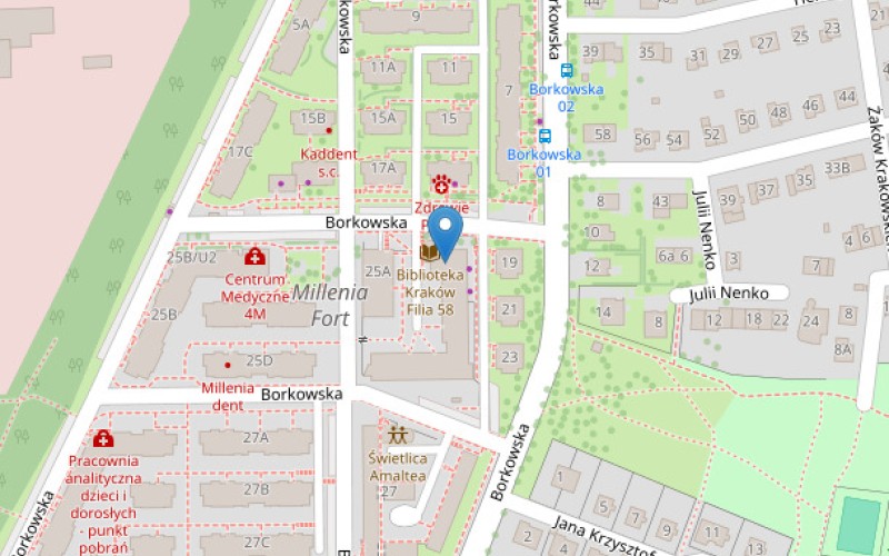 Mieszkanie w miejscowości Kraków, Borkowska 25/41 (małopolskie). Mieszkania. Borkowska 25/41, 30-438, Kraków, (woj. małopolskie)