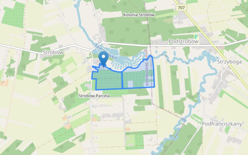 Nieruchomość w miejscowości Strobów, Strobów (łódzkie). Inne. Strobów, 96-100, Strobów, (woj. łódzkie)