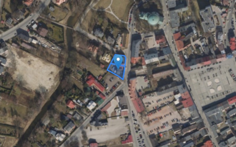 Dom w miejscowości Skierniewice, Plac Świętego Floriana 4A (łódzkie). Działki numer: 177, 178. Domy. Plac Świętego Floriana 4A, 96-100, Skierniewice, (woj. łódzkie)