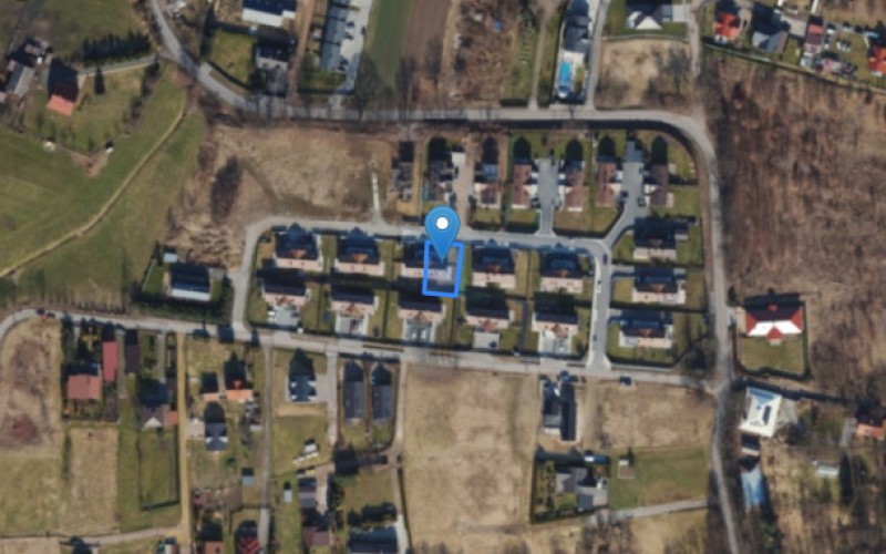 Dom w miejscowości Lusina, os. Dębowe 49A 49B (małopolskie). Działka numer: 75/32. Domy. os. Dębowe 49A 49B, 32-031, Lusina, (woj. małopolskie)