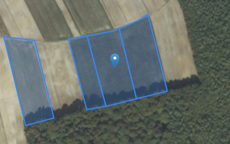 Grunt w miejscowości Uchanie Kolonia, Uchanie Kolonia (lubelskie). Działki numer: 62/1, 65, 64, 63. Działki i grunty. Uchanie Kolonia, 22-510, Uchanie Kolonia, (woj. lubelskie)