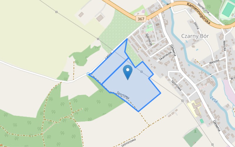 Grunt w miejscowości Czarny Bór, Czarny Bór (dolnośląskie). Działki numer: 29/28, 29/29. Działki i grunty. Czarny Bór, 58-379, Czarny Bór, (woj. dolnośląskie)