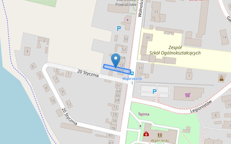 Dom w miejscowości Wąbrzeźno, Wolności 60 (kujawsko-pomorskie). Działka numer: 678. Domy. Wolności 60, 87-200, Wąbrzeźno, (woj. kujawsko-pomorskie)