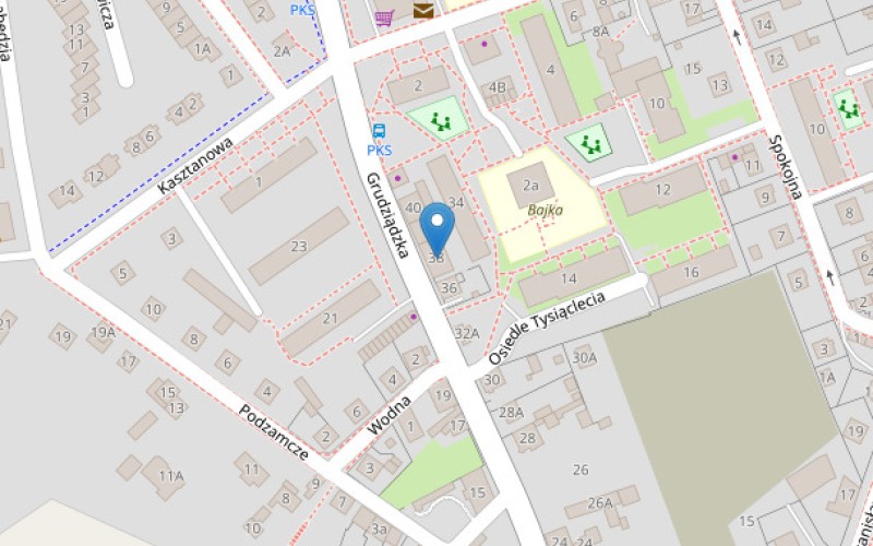 Mieszkanie w miejscowości Wąbrzeźno, Grudziądzka 38/3 (kujawsko-pomorskie). Mieszkania. Grudziądzka 38/3, 87-200, Wąbrzeźno, (woj. kujawsko-pomorskie)