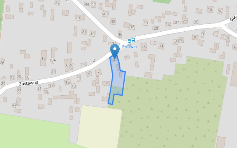 Dom w miejscowości Proćwin, Zastawna 3 (świętokrzyskie). Działka numer: 833. Domy. Zastawna 3, 26-200, Proćwin, (woj. świętokrzyskie)