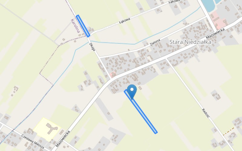 Grunt w miejscowości Stara Niedziałka, Stara Niedziałka (mazowieckie). Działki numer: 120, 590. Działki i grunty. Stara Niedziałka, 05-303, Stara Niedziałka, (woj. mazowieckie)