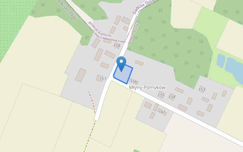 Grunt w miejscowości Młyny, Młyny (świętokrzyskie). Działka numer: 431/2. Działki i grunty. Młyny, 28-100, Młyny, (woj. świętokrzyskie)