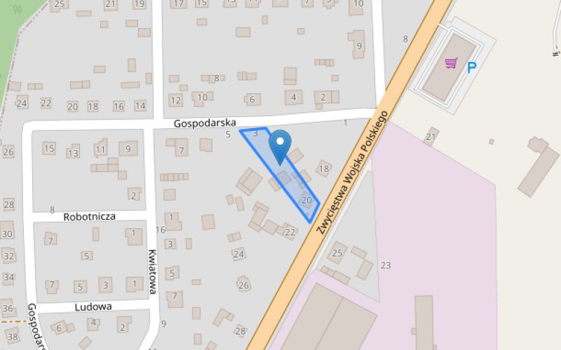 Dom w miejscowości Człopa, Zwycięstwa Wojska Polskiego 20 (zachodniopomorskie). Działka numer: 225. Domy. Zwycięstwa Wojska Polskiego 20, 78-630, Człopa, (woj. zachodniopomorskie)