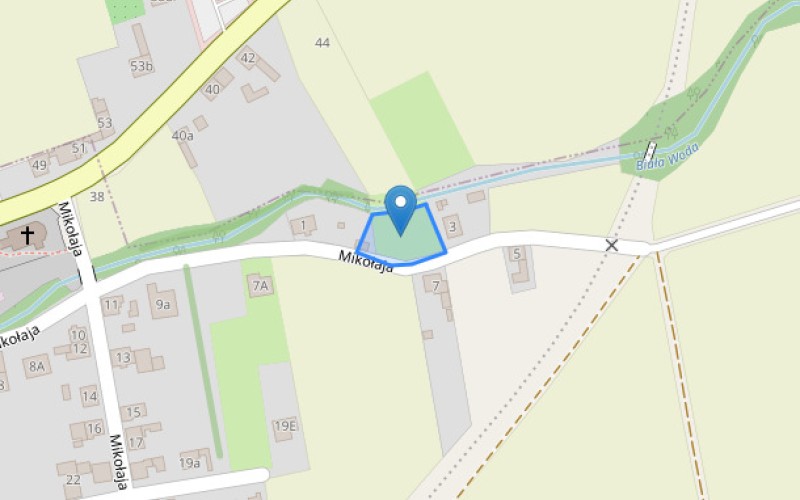 Grunt w miejscowości Krzanowice, Mikołaja (śląskie). Działka numer: 1153. Działki i grunty. Mikołaja, 47-470, Krzanowice, (woj. śląskie)