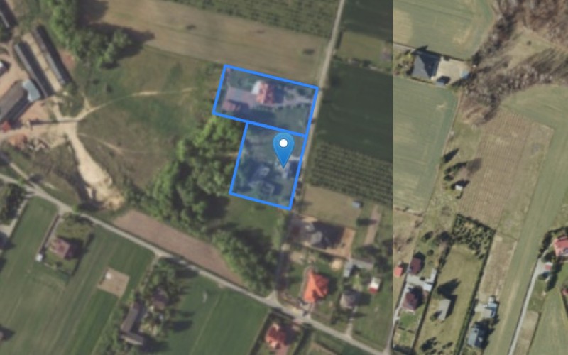 Dom w miejscowości Spławy Pierwsze, Poleśna 1 (lubelskie). Działki numer: 310/3, 310/2. Domy. Poleśna 1, 23-200, Spławy Pierwsze, (woj. lubelskie)