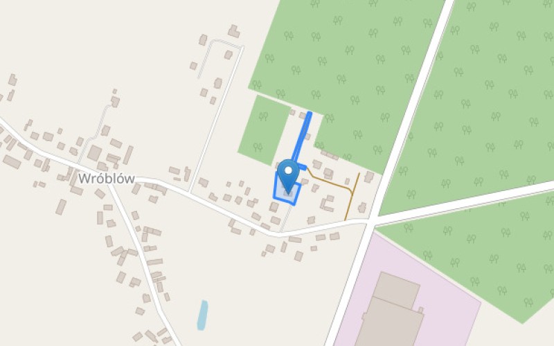 Dom w miejscowości Wróblów, Wróblów 9 (lubuskie). Działki numer: 155/19, 155/8, 155/20, 155/21. Domy. Wróblów 9, 67-410, Wróblów, (woj. lubuskie)