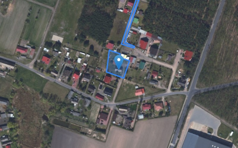 Dom w miejscowości Wróblów, Wróblów 9 (lubuskie). Działki numer: 155/19, 155/8, 155/20, 155/21. Domy. Wróblów 9, 67-410, Wróblów, (woj. lubuskie)