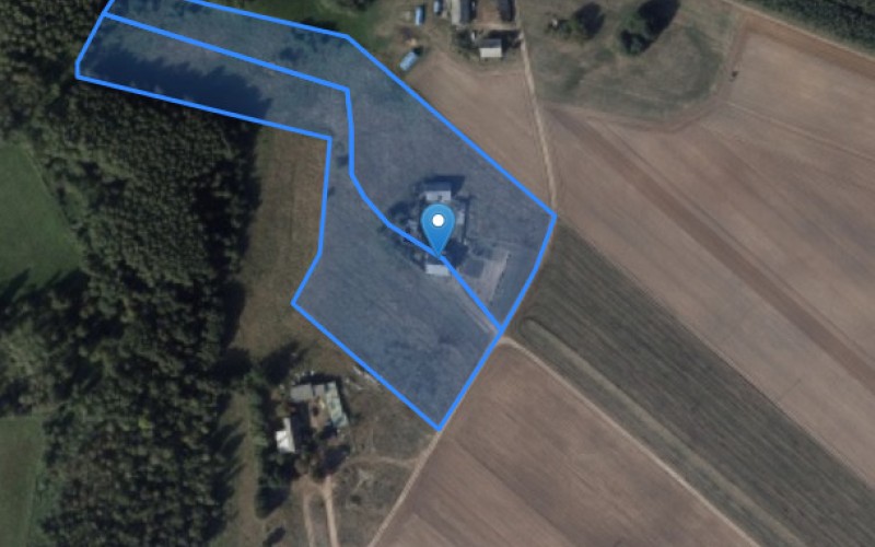 Dom w miejscowości Skudzawy, Skudzawy 76 (kujawsko-pomorskie). Działki numer: 71, 72. Domy. Skudzawy 76, 87-510, Skudzawy, (woj. kujawsko-pomorskie)