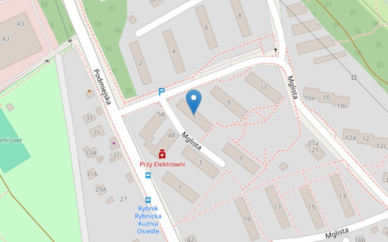 Mieszkanie w miejscowości Rybnik, Mglista 5C/5 (śląskie). Mieszkania. Mglista 5C/5, 44-207, Rybnik, (woj. śląskie)