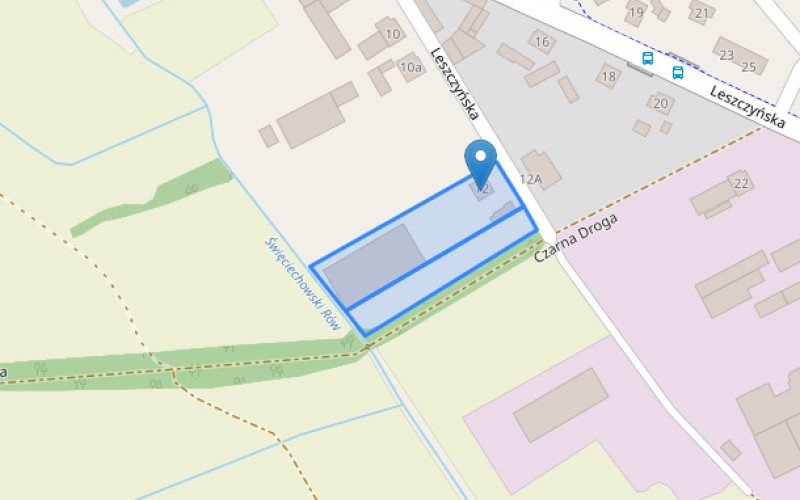 Dom w miejscowości Święciechowa, Leszczyńska 12 (wielkopolskie). Działki numer: 400, 399. Domy. Leszczyńska 12, 64-115, Święciechowa, (woj. wielkopolskie)