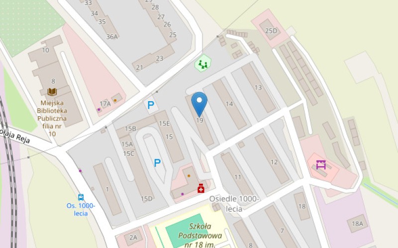 Mieszkanie w miejscowości Jastrzębie-Zdrój, Osiedle 1000-lecia 19/18 (śląskie). Mieszkania. Osiedle 1000-lecia 19/18, 44-268, Jastrzębie-Zdrój, (woj. śląskie)