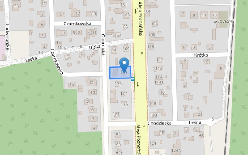 Dom w miejscowości Piła, Aleja Poznańska 173 (wielkopolskie). Działka numer: 290. Domy. Aleja Poznańska 173, 64-920, Piła, (woj. wielkopolskie)