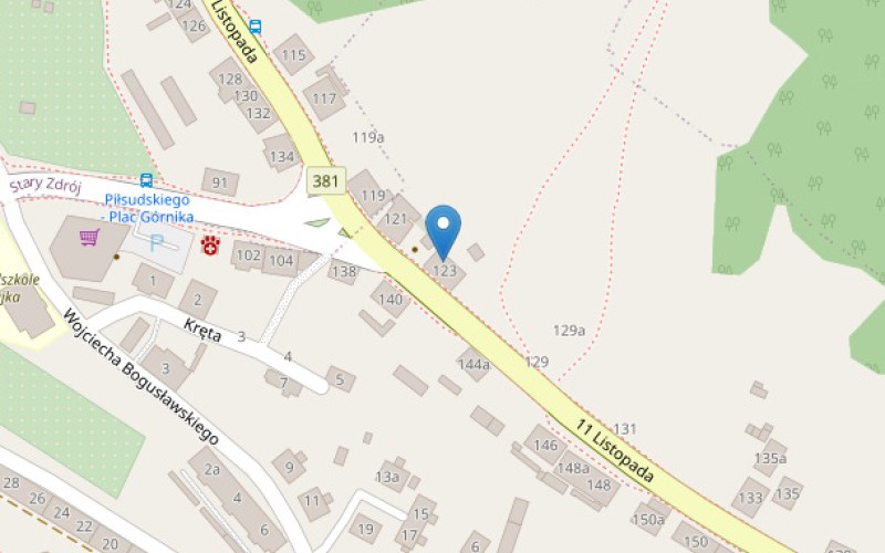 Mieszkanie w miejscowości Wałbrzych, 11 Listopada 123/7 (dolnośląskie). Mieszkania. 11 Listopada 123/7, 58-301, Wałbrzych, (woj. dolnośląskie)