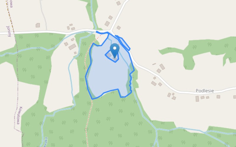 Dom w miejscowości Kowalowa, Kowalowa 23 (małopolskie). Działki numer: 487/4, 402/1, 487/5. Domy. Kowalowa 23, 33-161, Kowalowa, (woj. małopolskie)