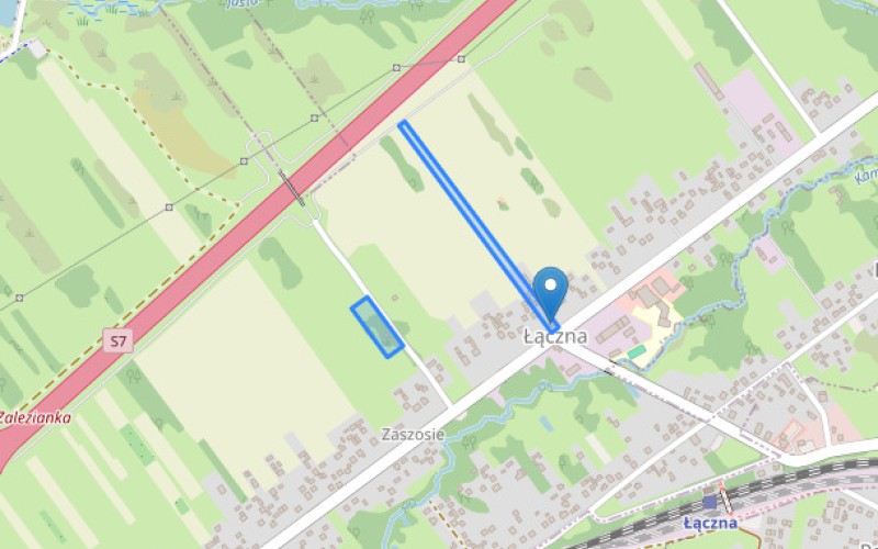 Dom w miejscowości Łączna, Łączna 74 (świętokrzyskie). Działki numer: 347/10, 246/2. Domy. Łączna 74, 26-140, Łączna, (woj. świętokrzyskie)