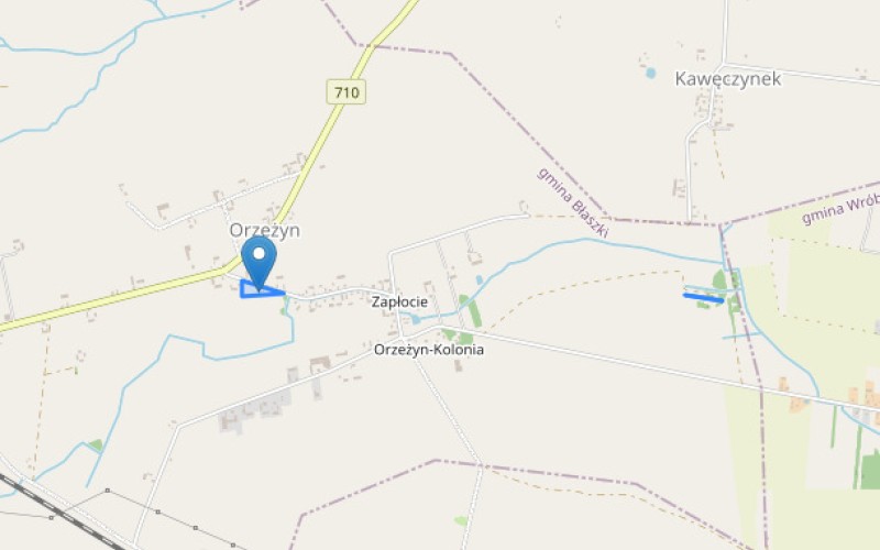 Dom w miejscowości Orzeżyn, Orzeżyn 45 (łódzkie). Działki numer: 258/1, 416. Domy. Orzeżyn 45, 98-235, Orzeżyn, (woj. łódzkie)