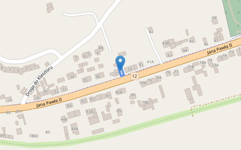 Dom w miejscowości Gostyń, Jana Pawła II 38 (wielkopolskie). Działka numer: 1245. Domy. Jana Pawła II 38, 63-800, Gostyń, (woj. wielkopolskie)