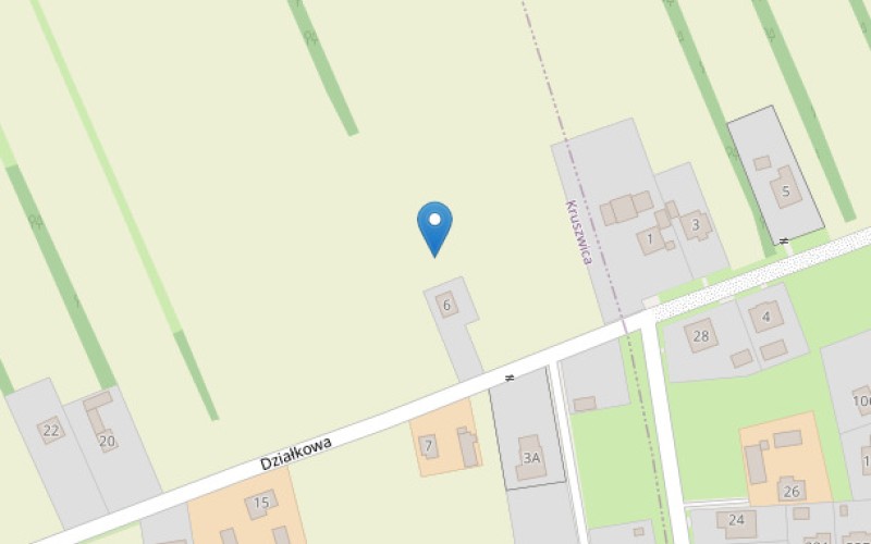 Grunt w miejscowości Kruszwica, Działkowa 6 (kujawsko-pomorskie). Działka numer: 12/12. Działki i grunty. Działkowa 6, 88-150, Kruszwica, (woj. kujawsko-pomorskie)