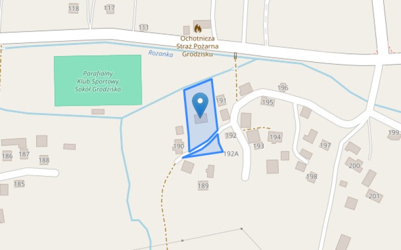 Dom w miejscowości Grodzisko, Grodzisko (podkarpackie). Działki numer: 1831, 1845, 1833. Domy. Grodzisko, 38-102, Grodzisko, (woj. podkarpackie)