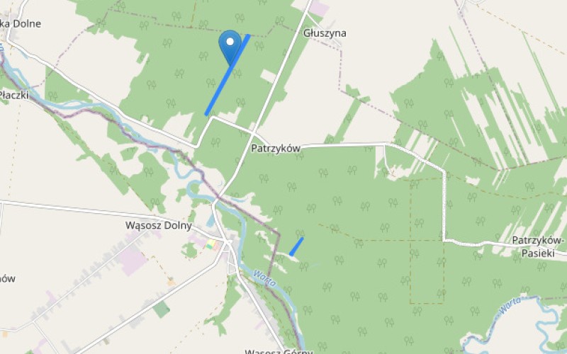 Grunt w miejscowości Patrzyków, Patrzyków (łódzkie). Działki numer: 1416, 177. Działki i grunty. Patrzyków, 98-330, Patrzyków, (woj. łódzkie)