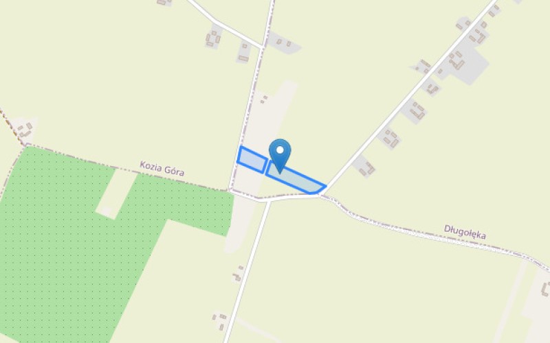 Grunt w miejscowości Długołęka, Długołęka (łódzkie). Działki numer: 246/1, 246/2. Działki i grunty. Długołęka, 99-307, Długołęka, (woj. łódzkie)