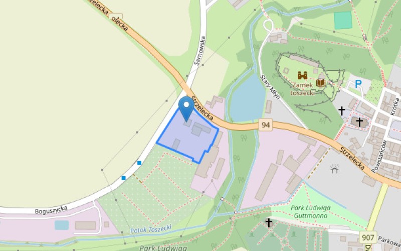 Dom w miejscowości Toszek, Strzelecka 45, 47 (śląskie). Działka numer: 142/16. Domy. Strzelecka 45, 47, 44-180, Toszek, (woj. śląskie)