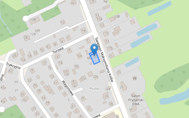 Dom w miejscowości Skierniewice, Świętego Maksymiliana Kolbe 18 (łódzkie). Działki numer: 156, 157. Domy. Świętego Maksymiliana Kolbe 18, 96-100, Skierniewice, (woj. łódzkie)