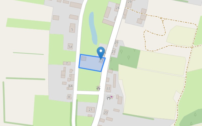 Dom w miejscowości Jarnatów, Jarnatów 23 (lubuskie). Działka numer: 85. Domy. Jarnatów 23, 69-210, Jarnatów, (woj. lubuskie)