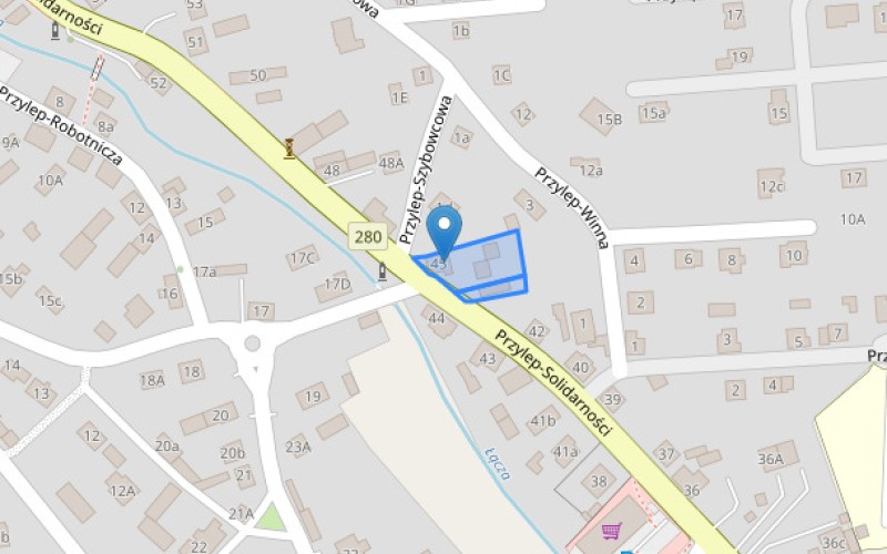 Dom w miejscowości Zielona Góra, Przylep-Solidarności 45 (lubuskie). Działki numer: 502/1, 502/4. Domy. Przylep-Solidarności 45, 65-001, Zielona Góra, (woj. lubuskie)